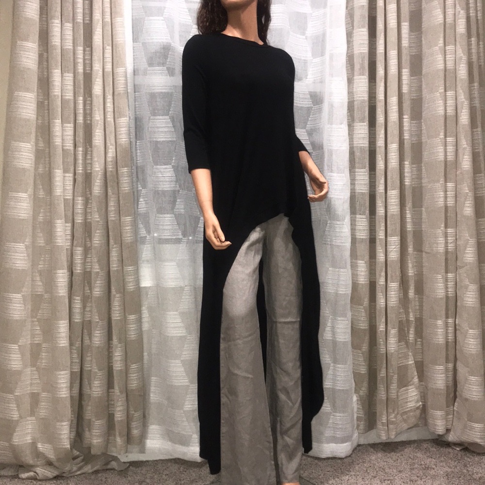 Black Hi Lo Top - Picture 4 of 6